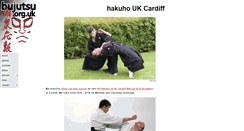 Desktop Screenshot of bujutsu.org.uk